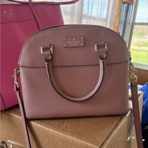 Kate Spade Pink Crossbody Bag with Gold Hardware
